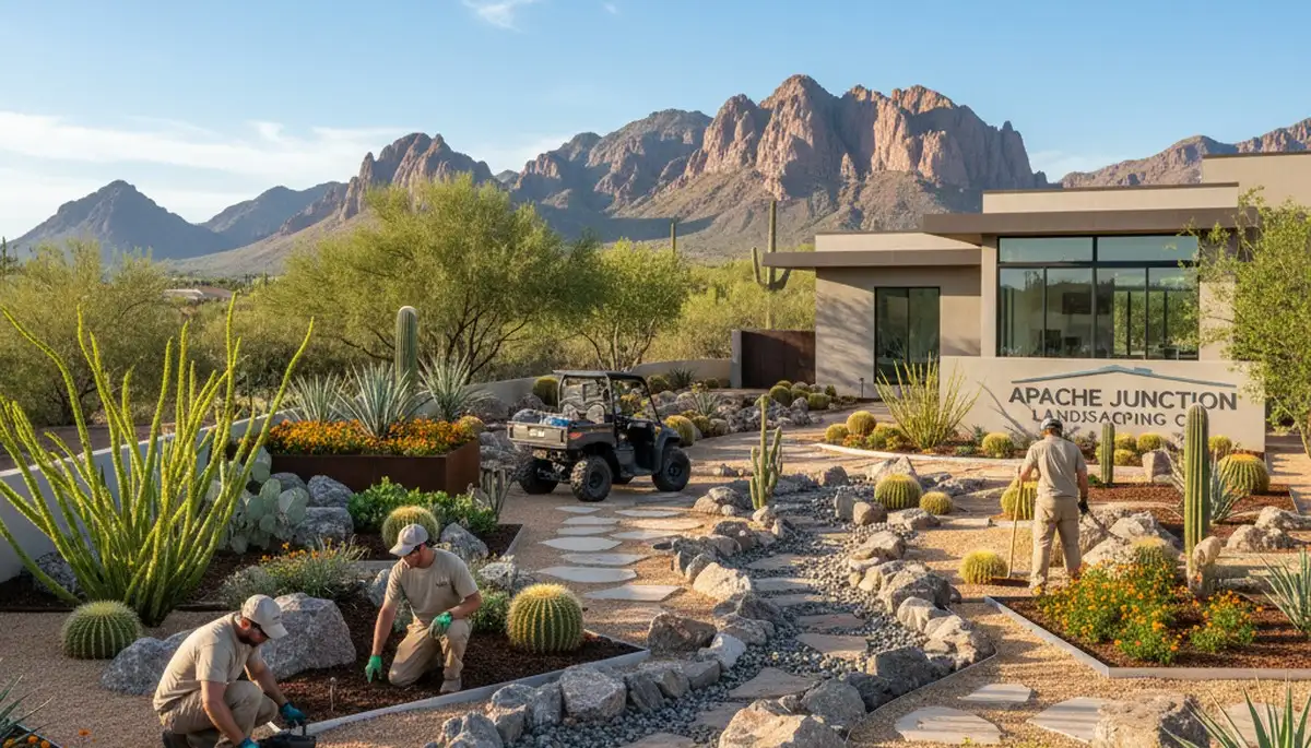 Professional landscaping services in Mesa AZ creating vibrant outdoor spaces