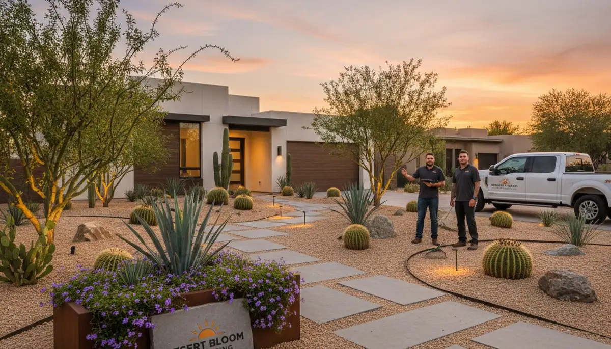 Professional landscaping services and yard design in Mesa, AZ by expert local landscapers