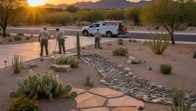Professional landscaping services in Mesa AZ creating stunning residential outdoor spaces