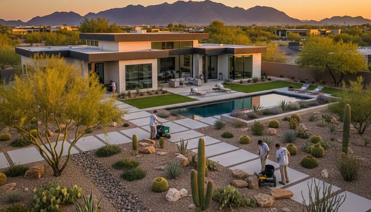 Professional landscaping services and garden design in Mesa, AZ by local landscape experts