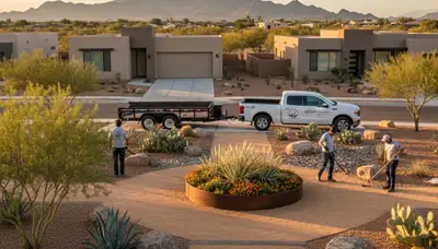 Professional landscaping design and lawn care service in Mesa, AZ by local landscape experts