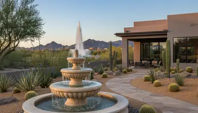 Professional landscaping service in Mesa AZ creating beautiful residential outdoor spaces