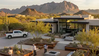 Mesa, AZ landscaping services for residential yards, hardscaping, and desert-friendly outdoor design