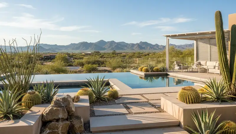 Mesa, AZ landscaping services for residential and commercial desert landscape design and maintenance