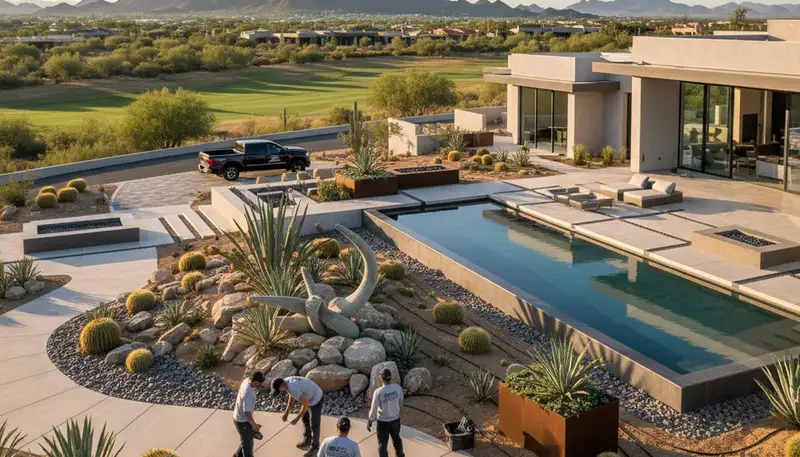 Mesa, AZ landscaping services for residential and commercial properties by local landscape professionals