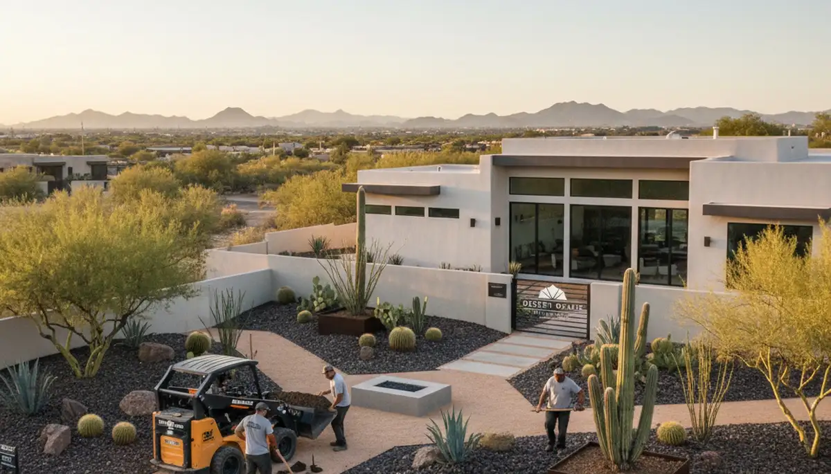 Mesa, AZ landscaping service for residential and commercial yard design and maintenance