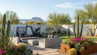 Mesa, AZ landscaping service for residential yards, landscape design, and outdoor maintenance